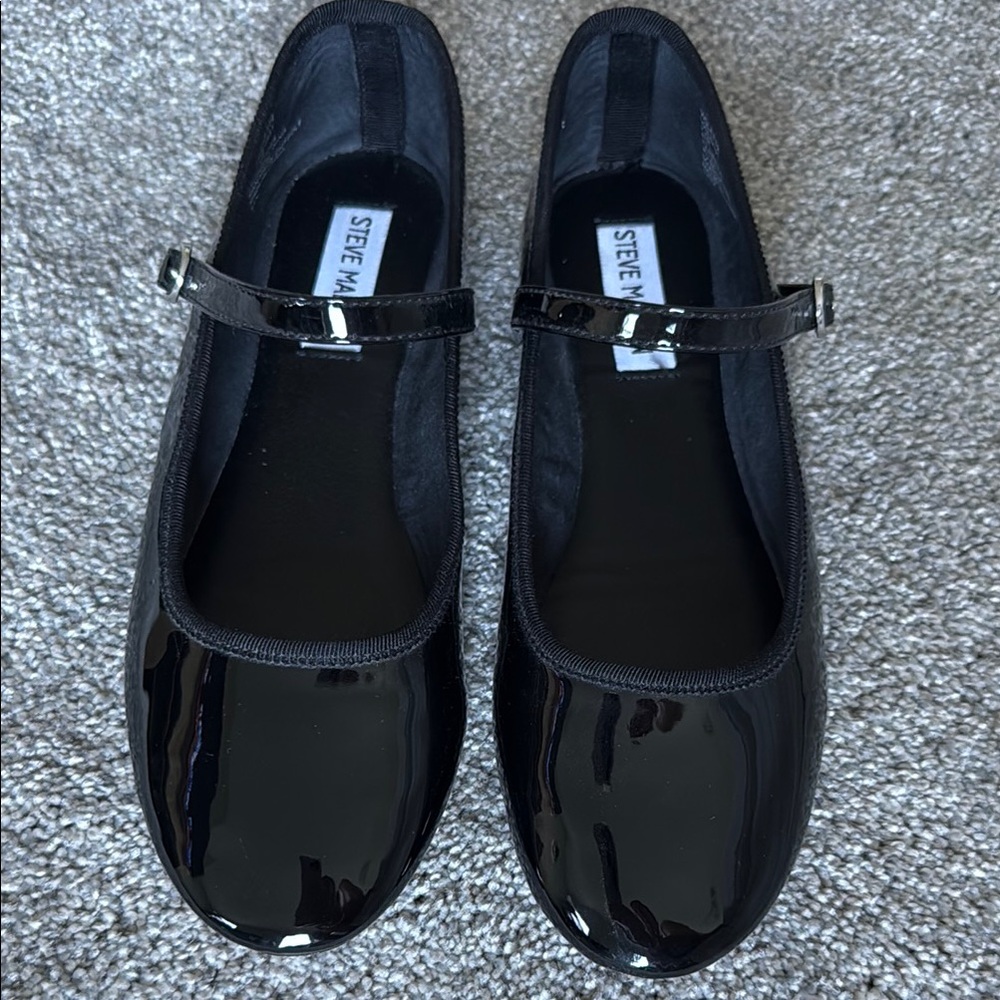 Steve Madden Women's Violette Faux Leather Flat Ballet Flats - Size 7/7.5M